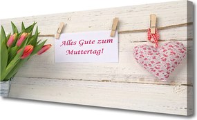 Obraz canvas Artystyczne Serce z Tulipanów