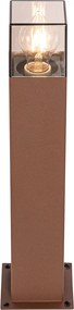 Industrialna lampa podłogowa zewnętrzna rdzawo-brązowa 50 cm IP44 - Denmark