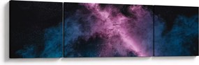 Obraz - Różowo - niebieski dym (170x50 cm)