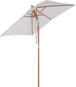 Outsunny Parasol Ogrodowy Składany KremowoBiały Praktyczny i Stylowy 200x150x235cm | Aosom PL