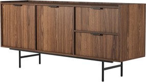 Komoda z szafką i szufladami orzech warmia E0-M80