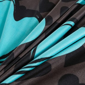 Poszewka na poduszkę z mikrofibry KASUGA 50x70 cm, turkusowy