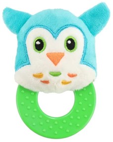 Baby Mix Pluszowa grzechotka dla dzieci zgryzakiem Sowa