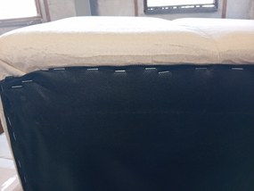 PROMOCJA Rozkładana sofa w kształcie U LIVARO 305x140 cm, kremowa II. jakość