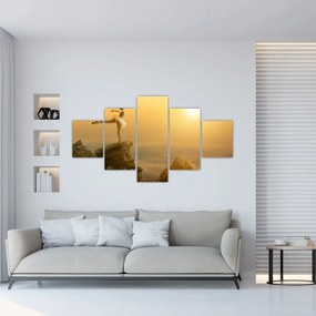 Obraz - Baletnica na skale (125x70 cm)