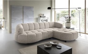 Narożnik VELPA S z elektryczną regulacją siedziska Prawostronny wolnostojący w tkaninie PUENTE 16 WERSAL