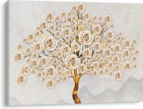 Obraz drzewa kwiatowego (70x50 cm)