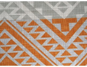 B.E.S. Petrovice Flanelowa pościel Etnic Terra,140 x 200 cm, 70 x 90 cm