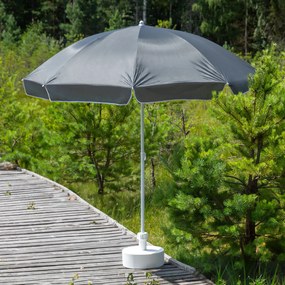 Parasol ogrodowy 2,4 m Poly antarcytowy PATIO