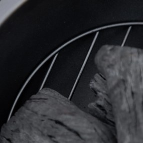 Outsunny Miska na ogień z pokrywą, kosz na ogień z hakem do podżegania na kemping