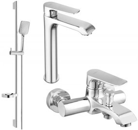 Mexen Pecos DS62 zestaw wannowy, chrom - 72713DS62-00