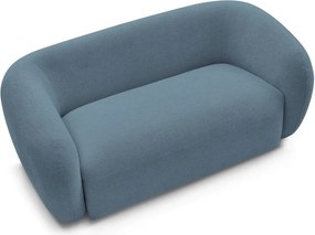 Niebieska sofa z tkaniny szenilowej 160 cm Celine – Bobochic Paris