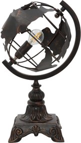 Czarna lampa stołowa z metalowym kloszem (wysokość 40 cm) World Industry – Mauro Ferretti