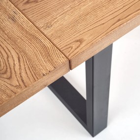 Industrialny stół Perez z rozkładanym blatem