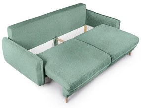 Zielona rozkładana sofa z materiału bouclé 215 cm Patti – Bonami Selection