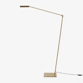 Lampa Podłogowa Led Valtyn Z Żelaza Złoto - Sklum