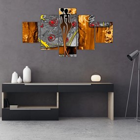 Obraz starożytnego obrazu (125x70 cm)