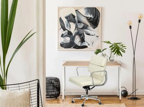 Fotel biurowy CH2171T skóra chrom