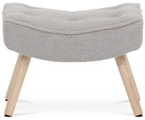 Podnóżek Bouclé GREY2, szary
