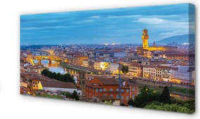 Duży obraz na płótnie Włoska Panorama o Zachodzie Słońca