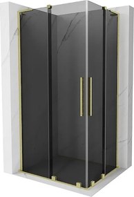 Mexen Velar L Duo kabina prysznicowa rozsuwana 90 x 80 cm, grafit, złota szczotkowana - 871-090-080-02-43-55