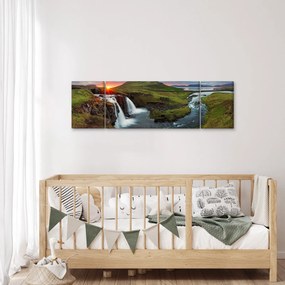 Obraz - Kirkjufell o zachodzie słońca (170x50 cm)