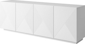 Komoda czterodrzwiowa Asha 200 cm - biały mat