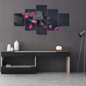Obraz abstrakcji 3D (125x70 cm)