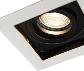 Inteligentny reflektor wpuszczany biały z WiFi GU10 regulowany - Carree