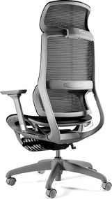 Ergonomiczny fotel biurowy z podnóżkiem Space