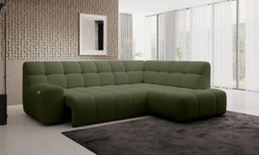 Narożnik COCOON L z elektryczną regulacją siedziska Prawostronny w tkaninie JAGUAR 12