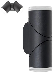 Prezent 28210A - LED zewnętrzny naścienne bod. oświet. AKARA 2xLED/5W/230V IP65 czarny