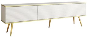 Szafka RTV KARL 3D 175cm wisząca/stojąca biały mat  PIASKI Meble