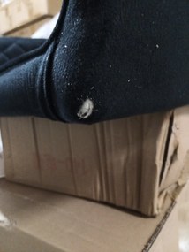 PROMOCJA Czarny aksamitny krzesło NOLA II. jakość.