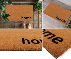 Wycieraczka kokosowa 40x60cm napis home naturalna antypoślizgowa pod drzwi