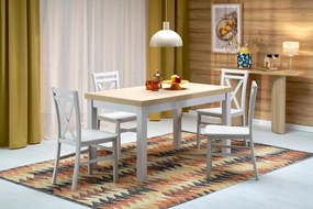 Drewniane krzesło w kolorze kaszmir do jadalni Dariusz 2 Halmar