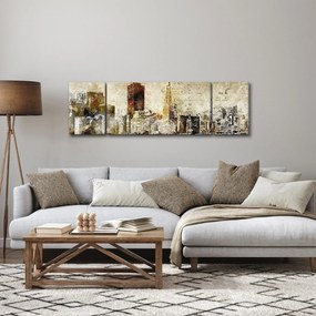 Obraz - Artystycznie ukształtowane miasto (170x50 cm)