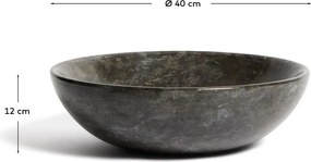 Szara kamienna okrągła umywalka ø 40 cm Darnen – Kave Home