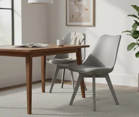 Szare nowoczesne krzesło  R9-H45