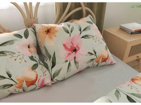 Pościel satynowa Floralis, 140 x 200 cm, 70 x 90 cm