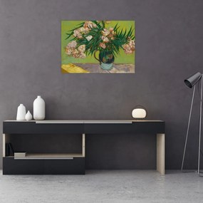 Obraz na szkle - Vincent van Gogh, Oleanders, reprodukcje (70x50 cm)