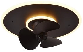 Lampa sufitowa LED w kolorze matowej czerni Nybro – Trio
