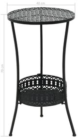 Metalowy okrągły stolik na taras C9-M74