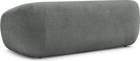 Ciemnoszara rozkładana sofa z tkaniny szenilowej 228 cm Neyo – Bobochic Paris