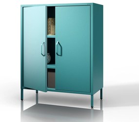 Szafka z półkami VITO, 800 x 1015 x 400 mm, Modern: morska