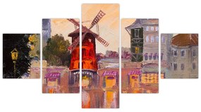 Obraz - Moulin Rouge, Paryż, Francja (125x70 cm)