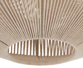 Japandi hanglamp bruin touw 46cm - SveaJapandi Oswietlenie wewnetrzne