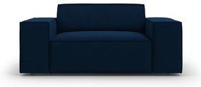 Ciemnoniebieski aksamitny fotel Jodie – Micadoni Home
