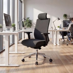 Fotel biurowy ergonomiczny czarny VECTOR