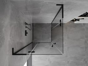 Mexen Mist-H L Duo kabina prysznicowa uchylna 120 x 120 cm, transparent, czarna - 8A5L-120L-120P-70-00